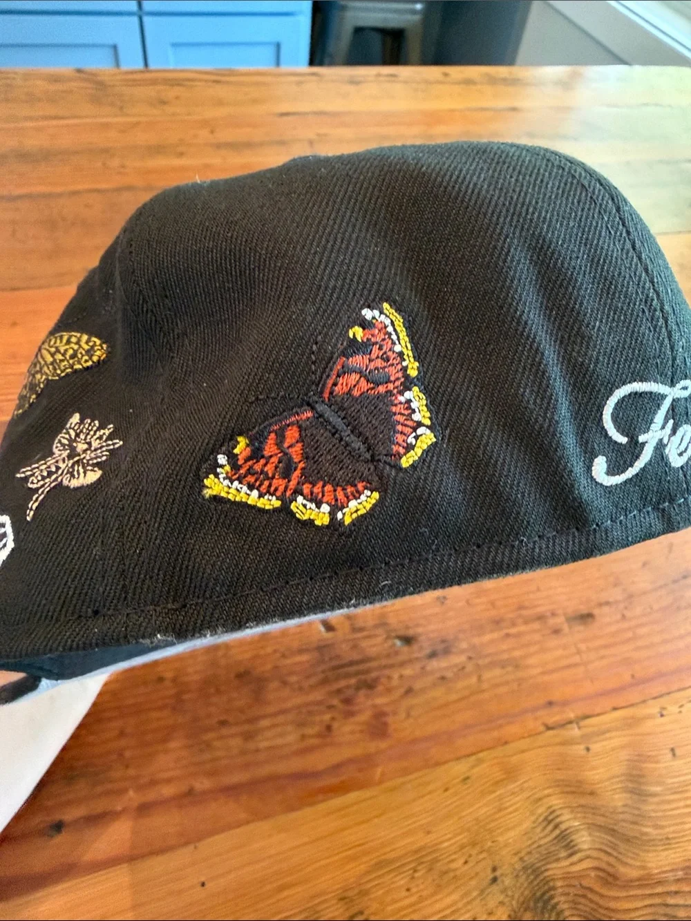 New Era Black Philadelphia Eagles Floral Embroidered Fitted Cap